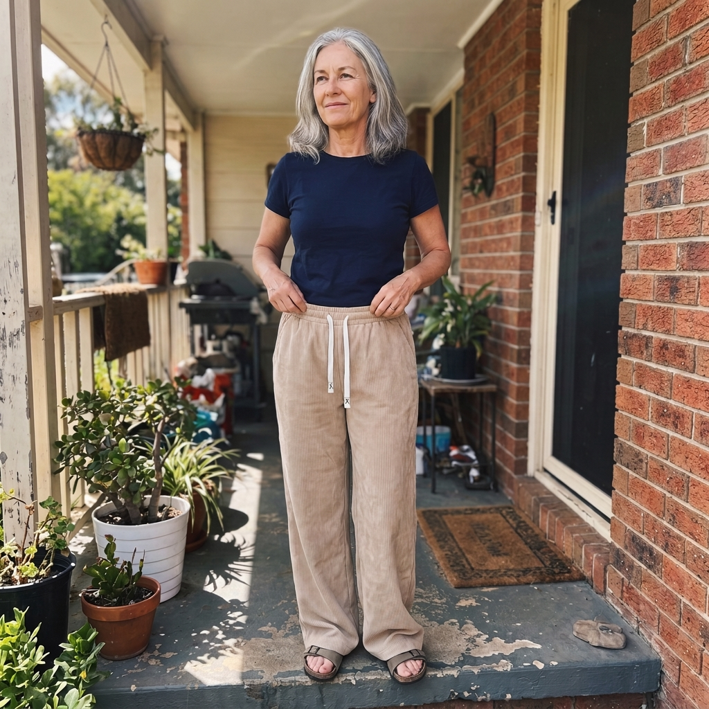 ELEGANT CORDUROY WALKING TROUSERS