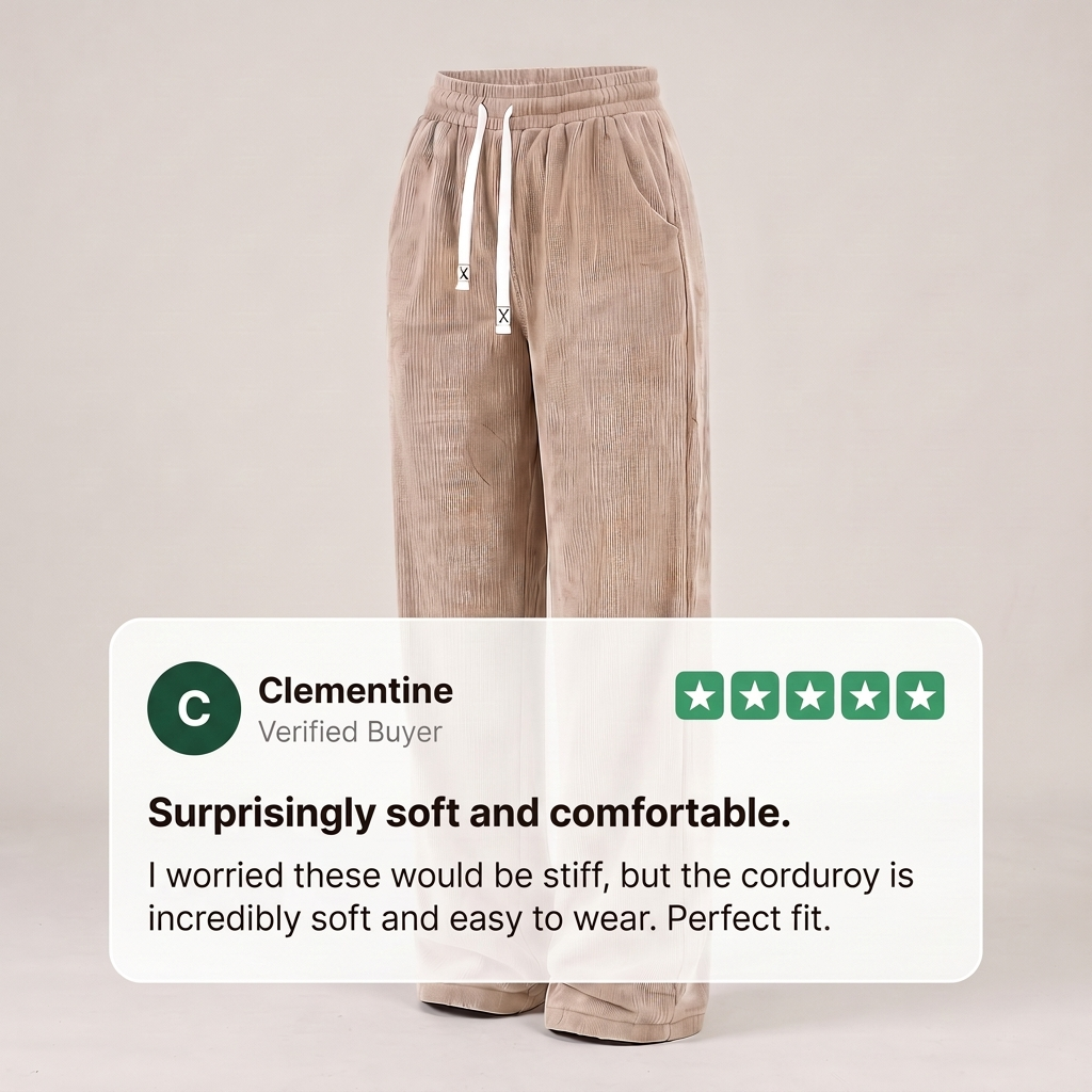 ELEGANT CORDUROY WALKING TROUSERS