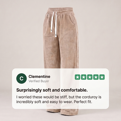ELEGANT CORDUROY WALKING TROUSERS