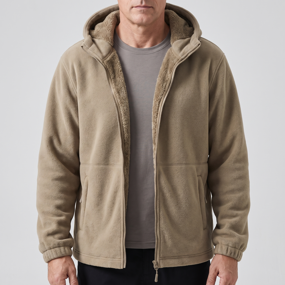 FLEECE LINED WINTER JACKET
