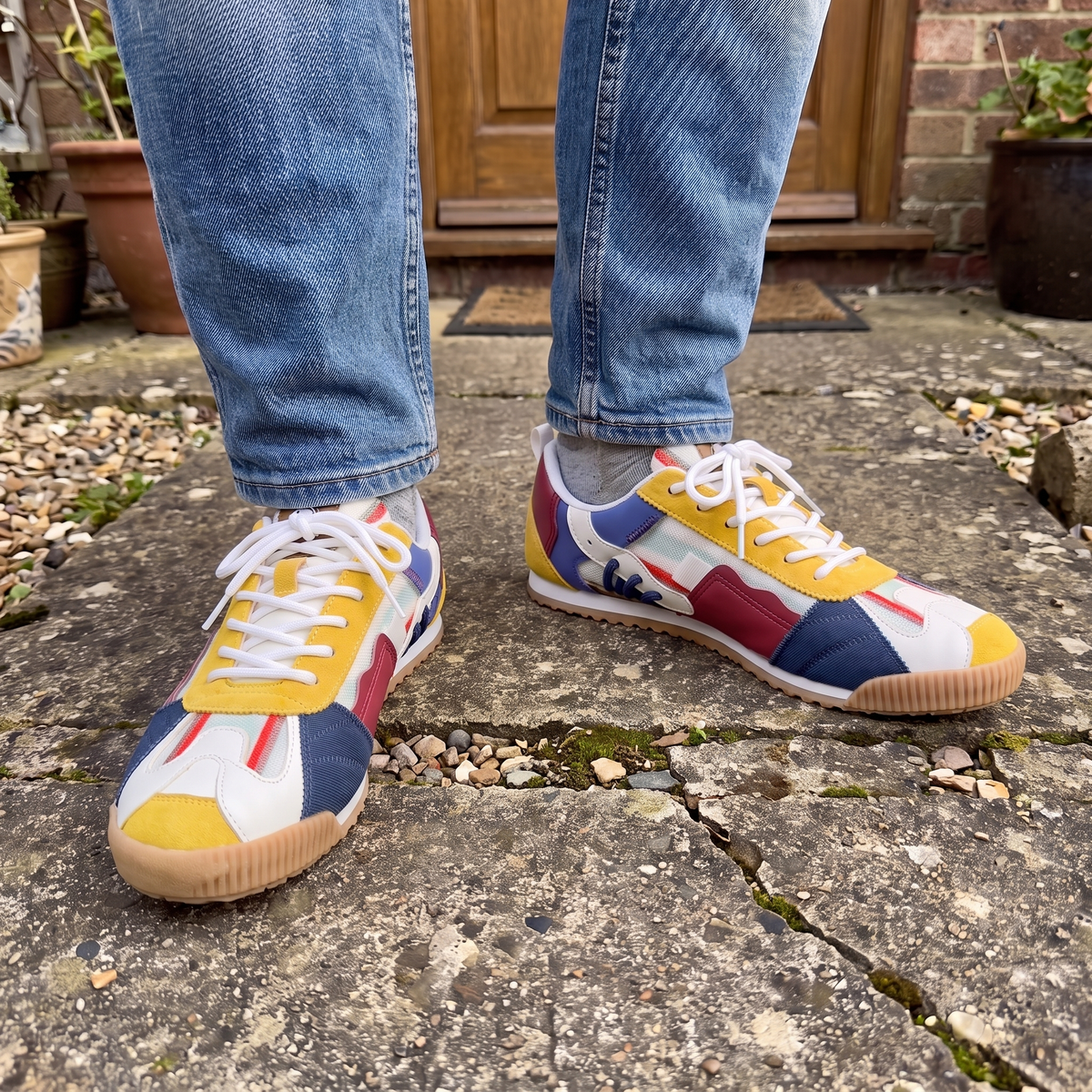 PATCHWORK RETRO TRAINERS