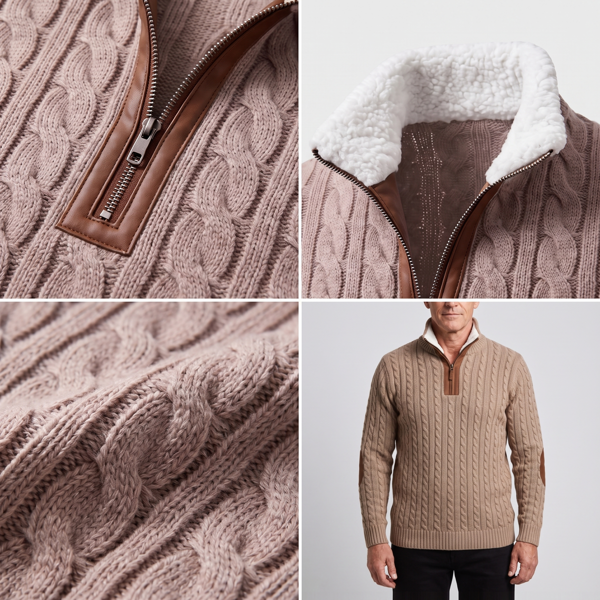 WARM COLLAR FLEECE PULLOVER