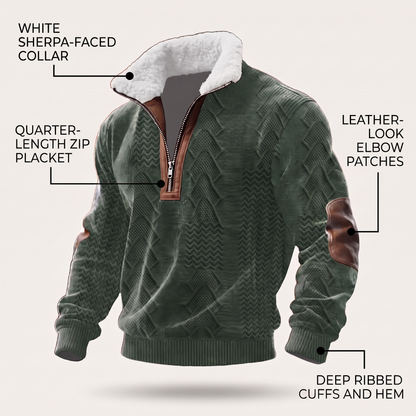 WARM COLLAR FLEECE PULLOVER