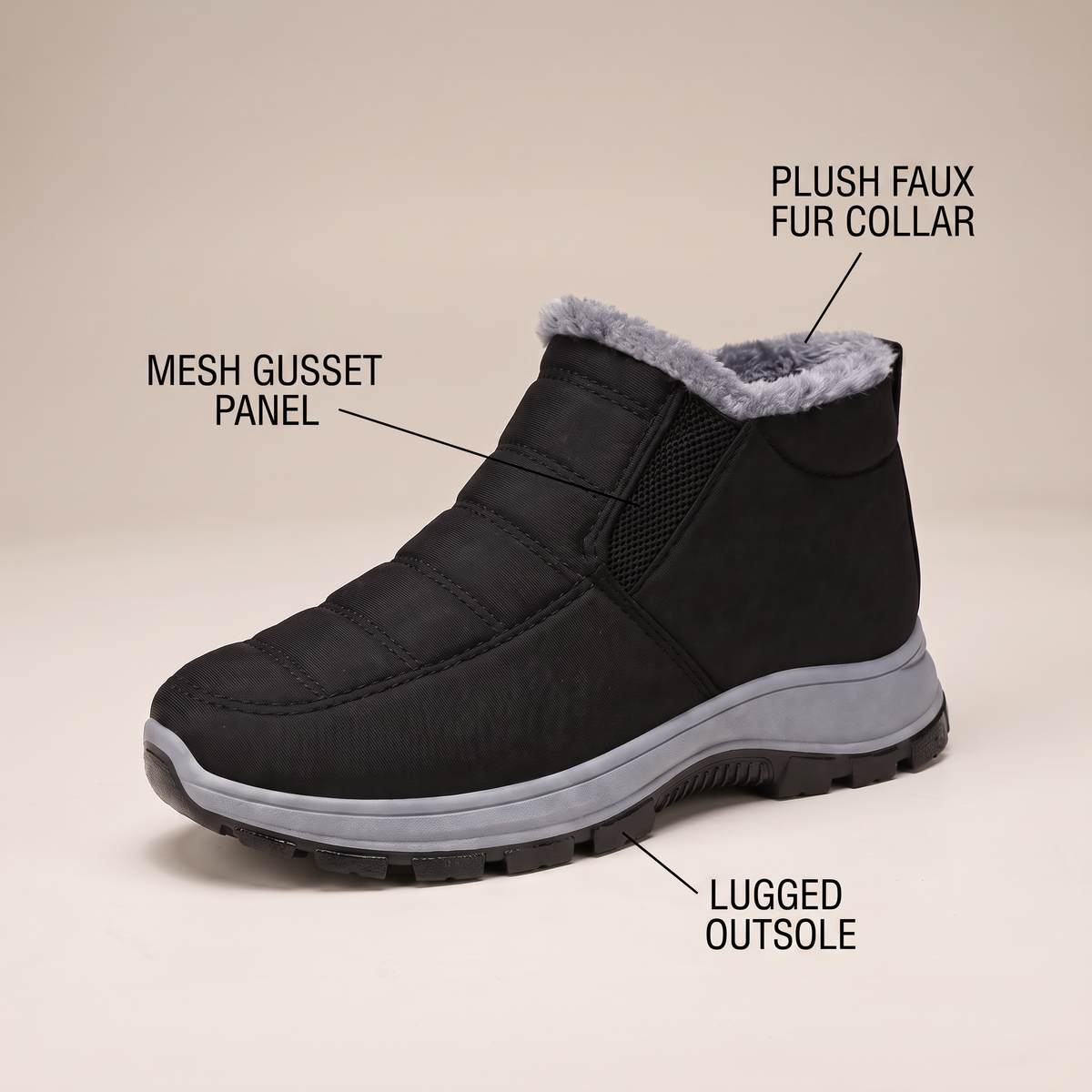 CUSHIONED WINTER WALKING BOOTS