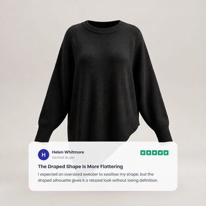 DROP SHOULDER PONCHO JUMPER