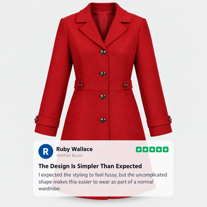 SHAPED WAIST CASUAL COAT