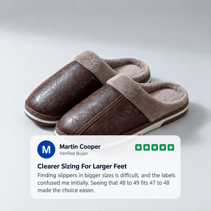CUSHIONED HOME SLIPPERS