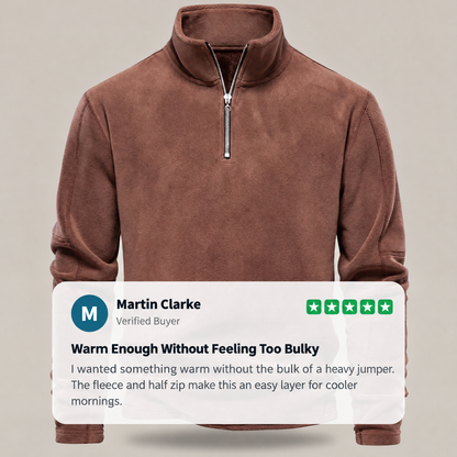 ZIP NECK LAYERING JUMPER
