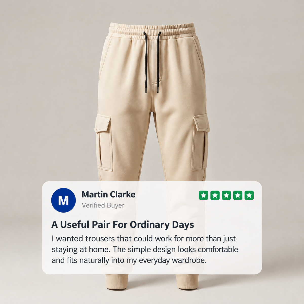 CUFFED POCKET LEISURE TROUSERS