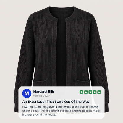 EASY LAYER KNIT CARDIGAN
