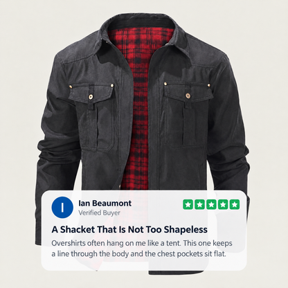 TARTAN LINED UTILITY OVERSHIRT