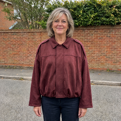 CROPPED BLOUSON SHIRT JACKET