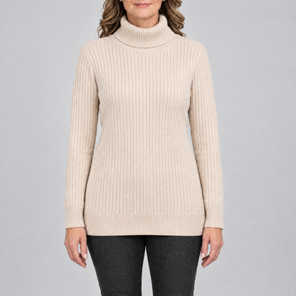 CHECK PANEL KNIT JUMPER