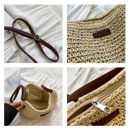 LAVINIA ELEGANT STRAW TOTE