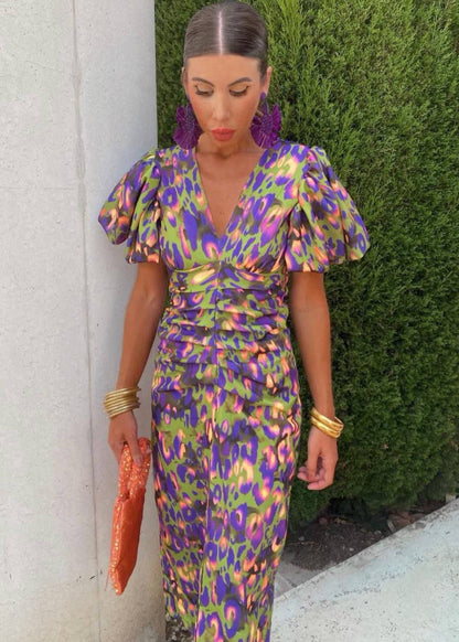 DALINE VIBRANT FIESTA DRESS