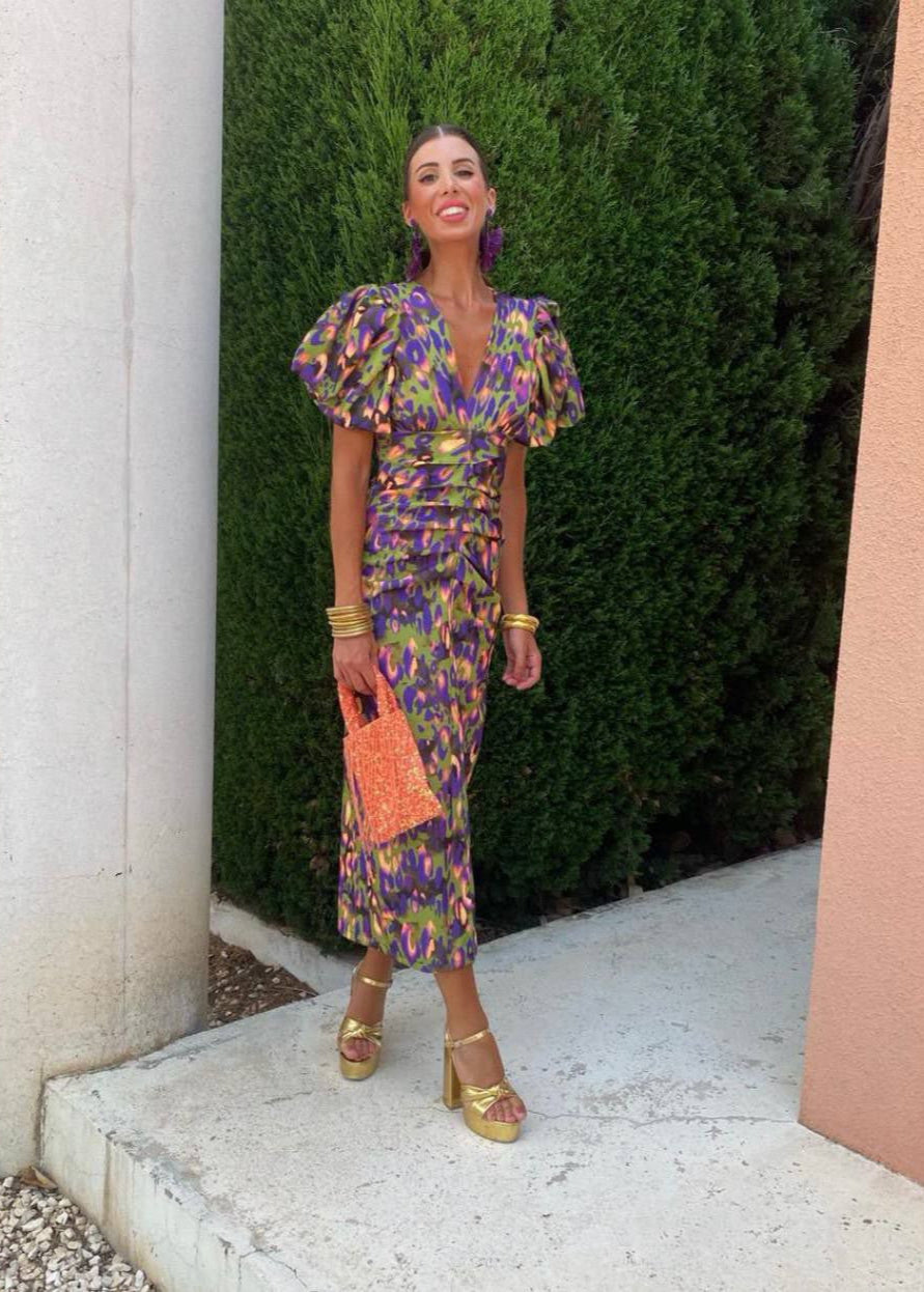 DALINE VIBRANT FIESTA DRESS