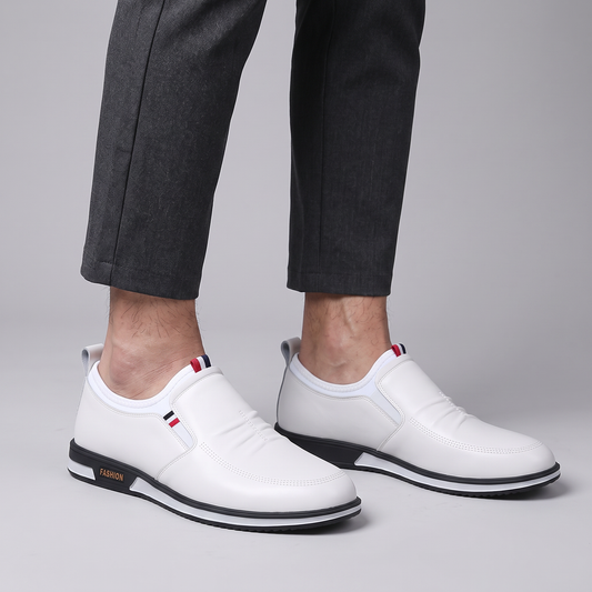 LIAM LEATHER SLIP-ON SNEAKERS