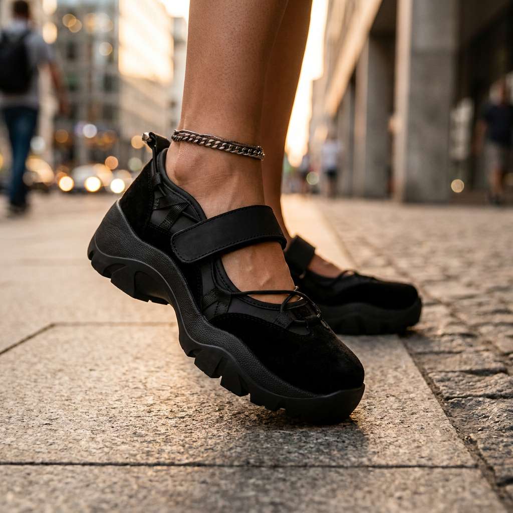 LOTTIE CHIC CROSS-STRAP SANDALS