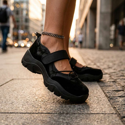 LOTTIE CHIC CROSS-STRAP SANDALS