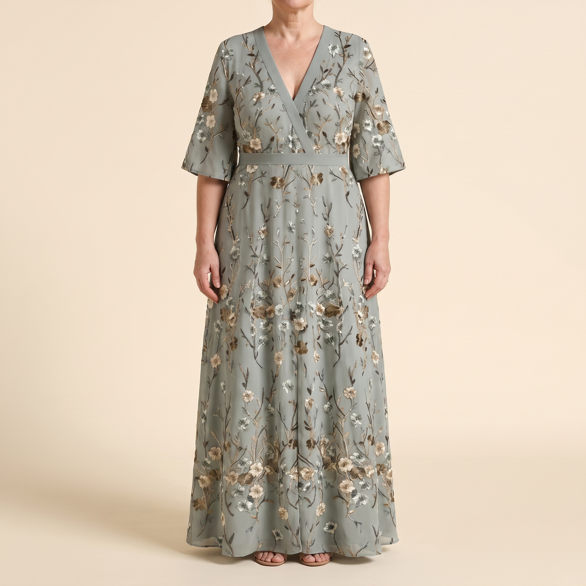 MARISA ELEGANT FLORAL DRESS