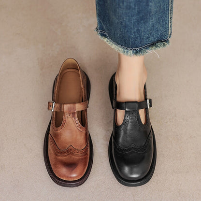 MATTEA ELEGANT LEATHER MARY JANES