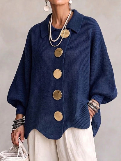 REFINED LAYER KNIT CARDIGAN