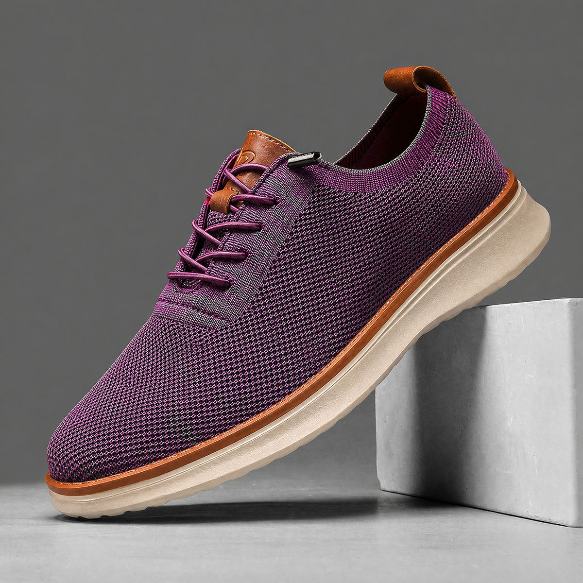 KNIT LACE COMFORT TRAINERS
