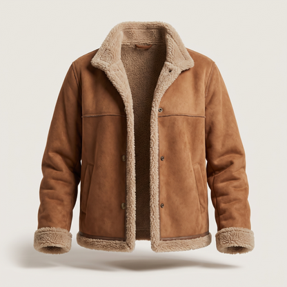 RUBY COSY SHEARLING-LINED JACKET