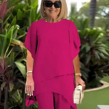 ELLA ELEGANT TOP & PANTS COMBO