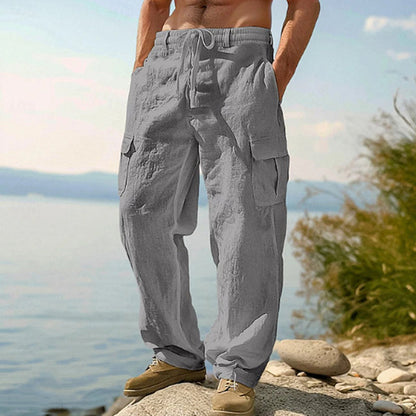 BROMLEY COTTON LINEN TROUSERS