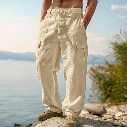 BROMLEY COTTON LINEN TROUSERS