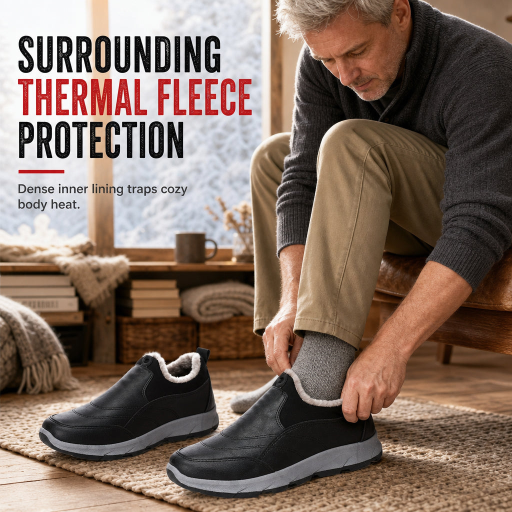 FLEECE LINED WINTER SLIP-ONS