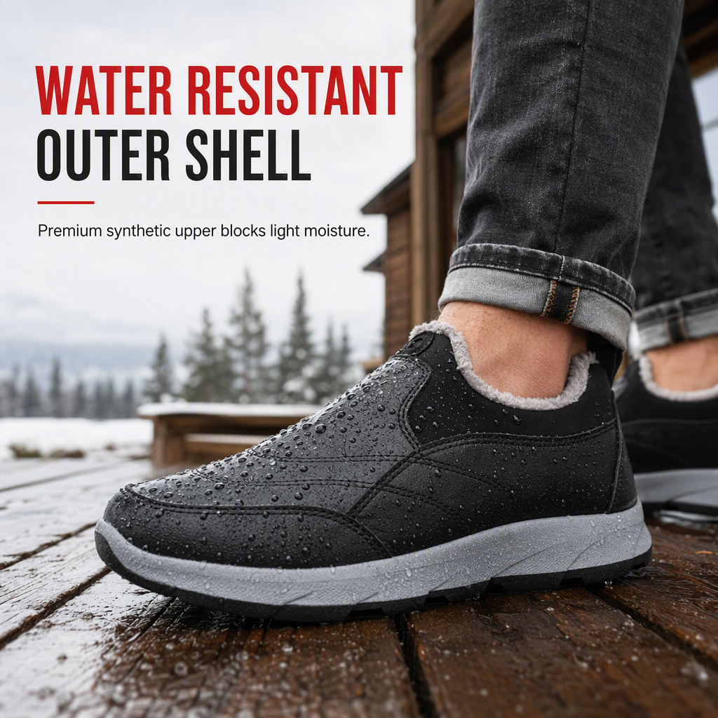 FLEECE LINED WINTER SLIP-ONS