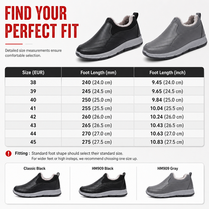 FLEECE LINED WINTER SLIP-ONS